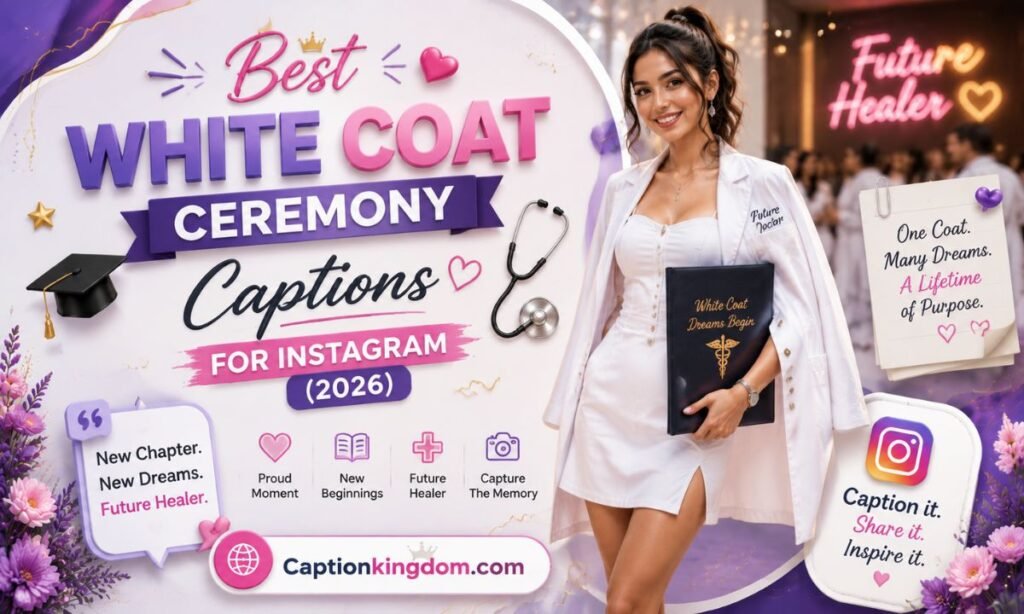 "White Coat Ceremony Instagram Caption"