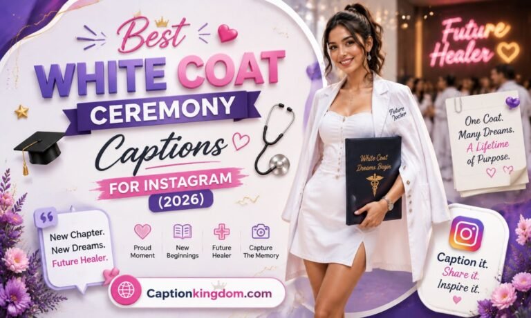 "White Coat Ceremony Instagram Caption"