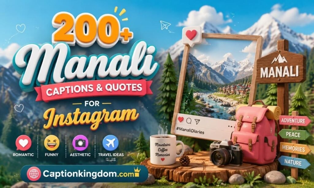 200+ Manali Captions & Quotes for Instagram Romantic, Funny, Aesthetic & Travel Ideas