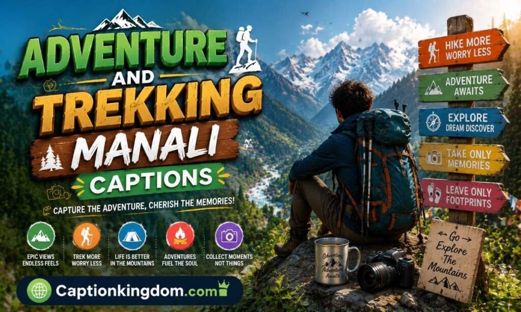 Adventure and Trekking Manali Captions