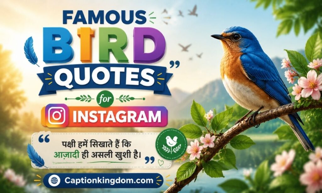 Famous Bird Quotes for Instagram