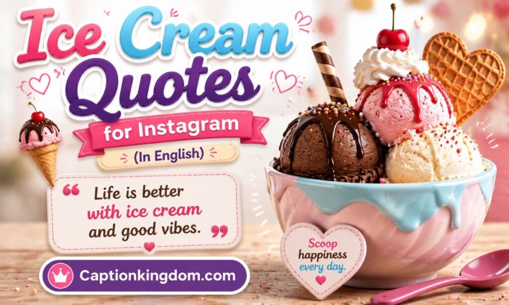 Ice Cream Quotes for Instagram (In English)