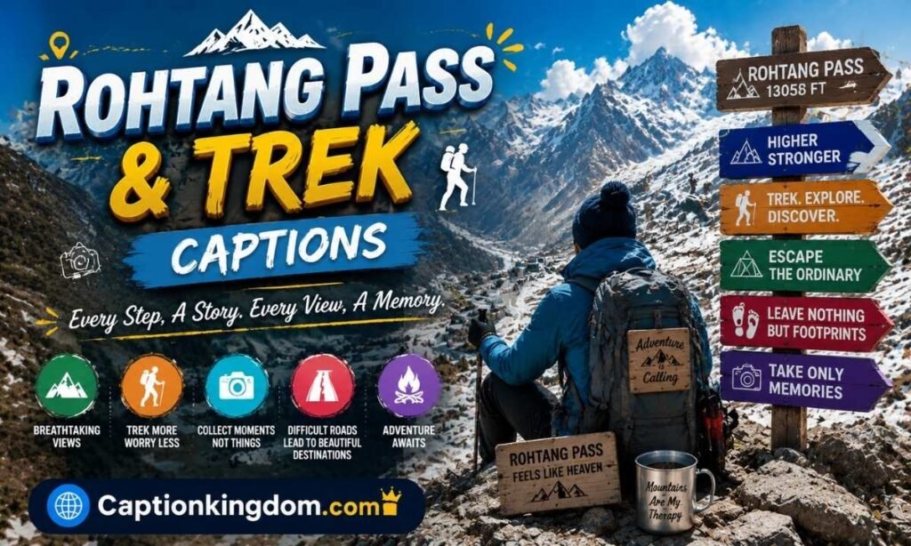 Rohtang Pass & Trek Captions