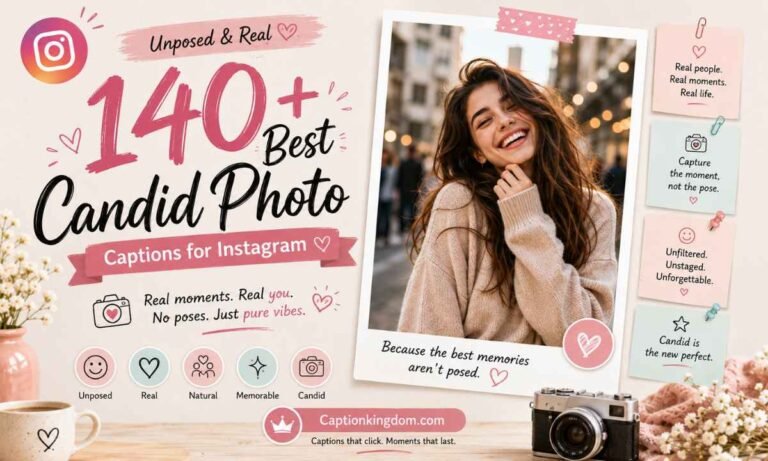 140+ Best Candid Photo Captions for Instagram (Unposed & Real)
