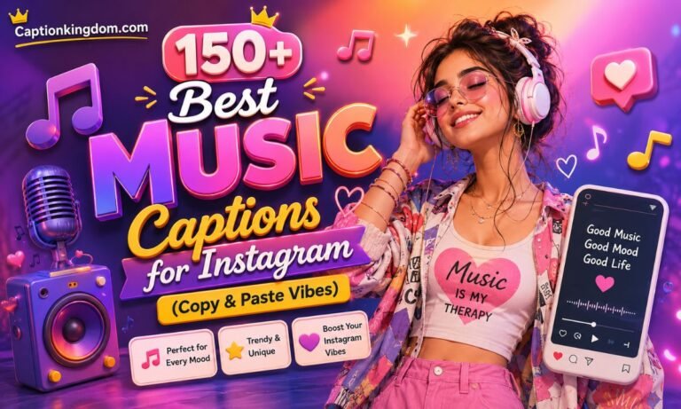150+ Best Music Captions for Instagram (Copy & Paste Vibes)