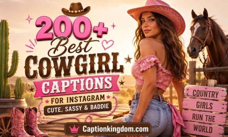 200+ Best Cowgirl Captions for Instagram (Cute, Sassy & Baddie)
