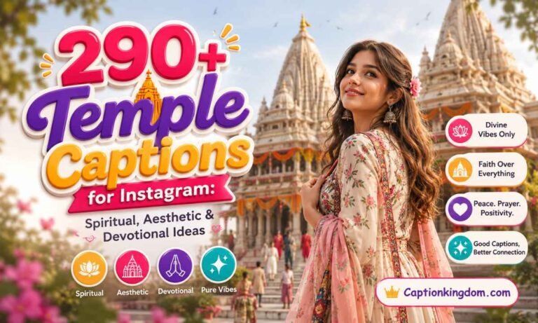 290+ Temple Captions for Instagram Spiritual, Aesthetic & Devotional Ideas