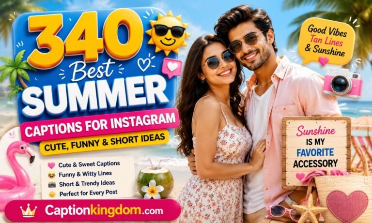 340 Best Summer Captions for Instagram (Cute, Funny & Short Ideas)