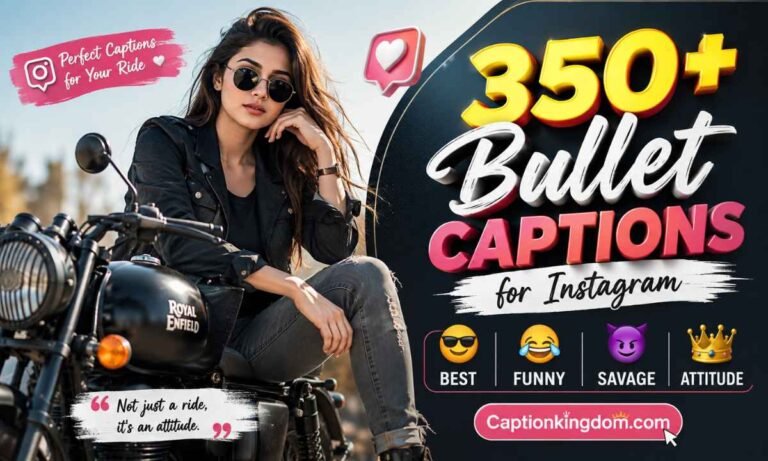 350+ Bullet Captions for Instagram Best, Funny, Savage & Attitude Ideas