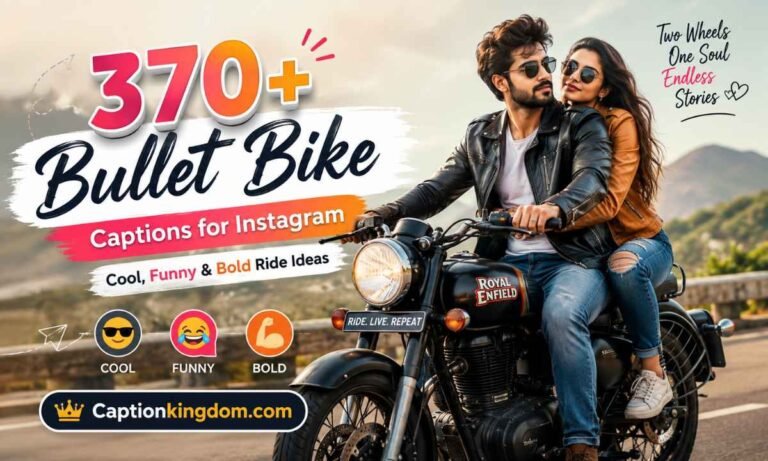 370+ Bullet Bike Captions for Instagram Cool, Funny & Bold Ride Ideas