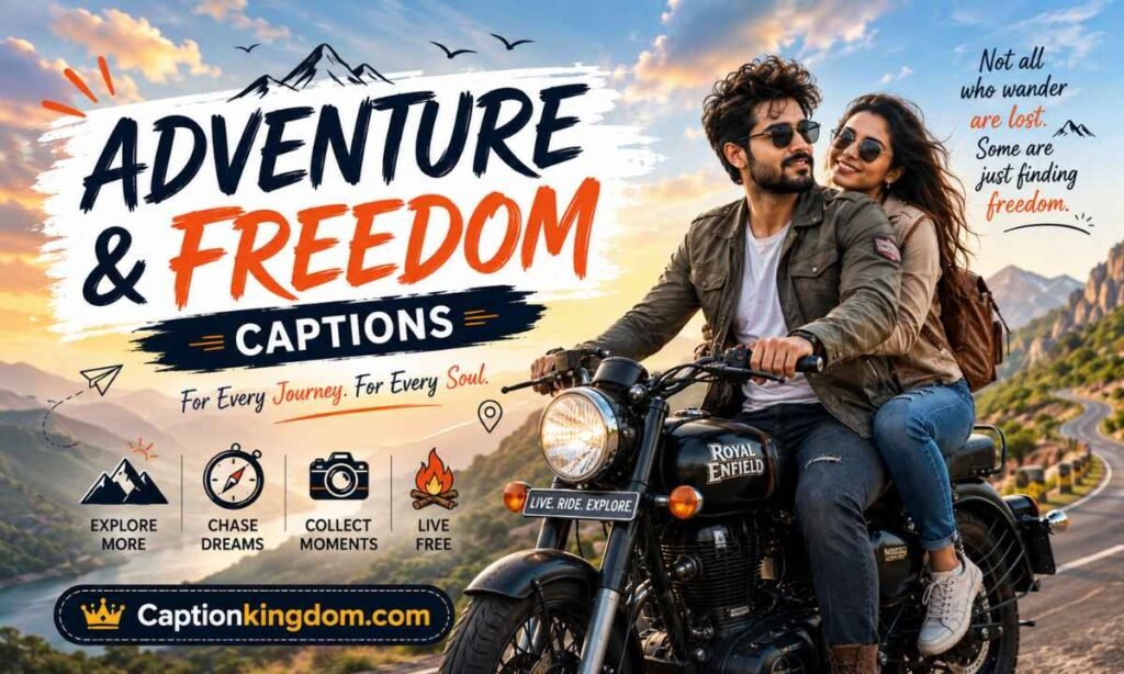 Adventure & Freedom Captions