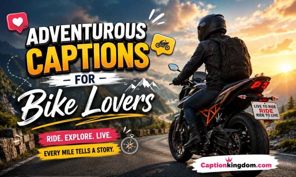 Adventurous Captions for Bike Lovers