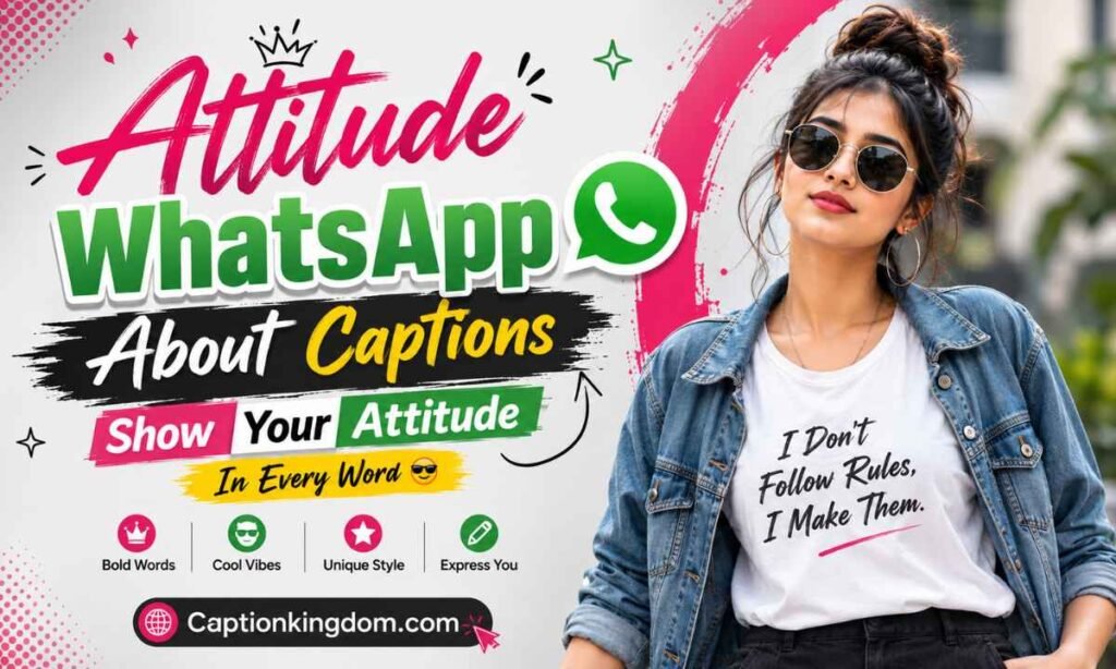 Attitude WhatsApp About Captions
