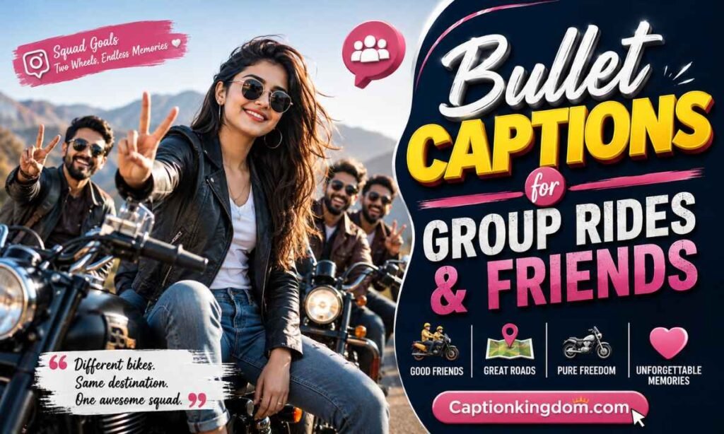 Bullet Captions for Group Rides & Friends