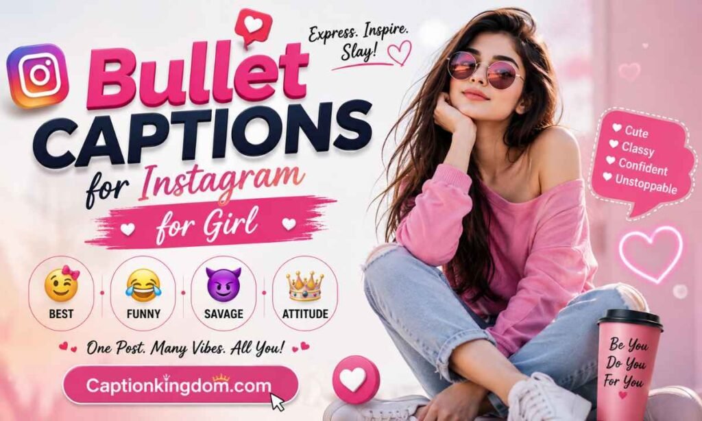 Bullet Captions for Instagram for Girl