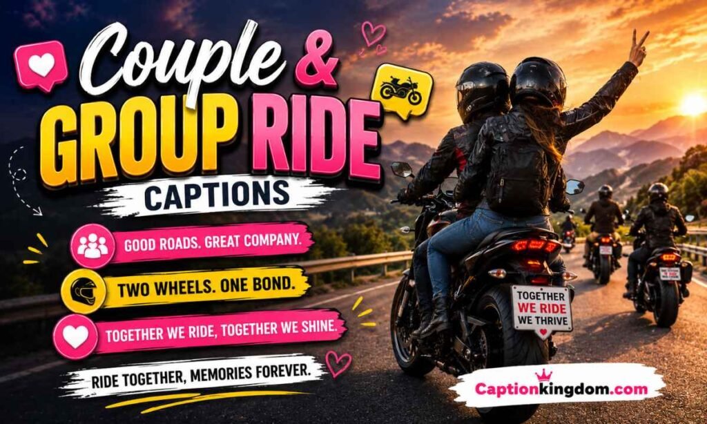 Couple & Group Ride Captions