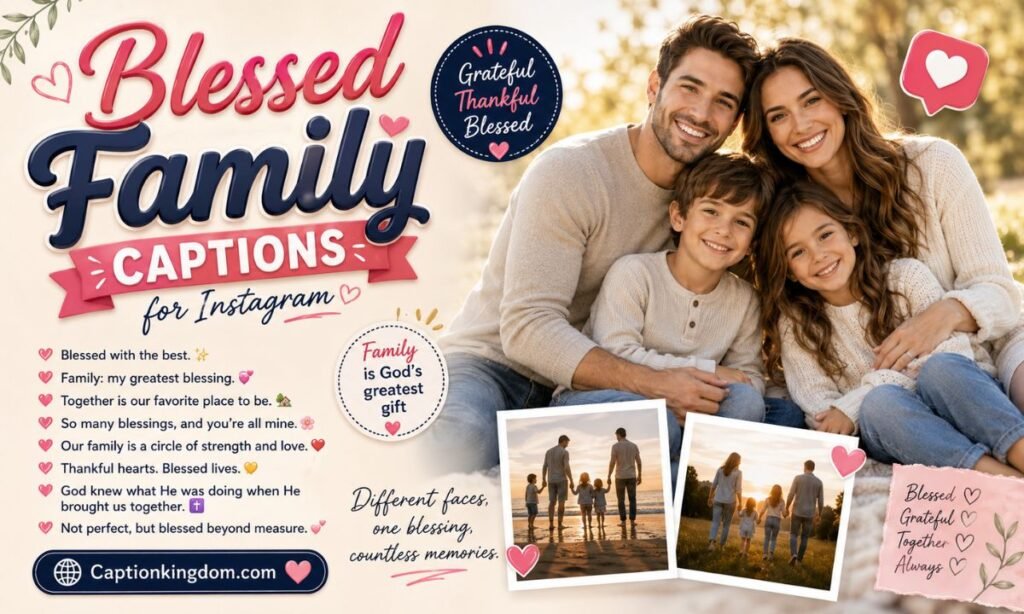 Blessed Family Captions for Instagram