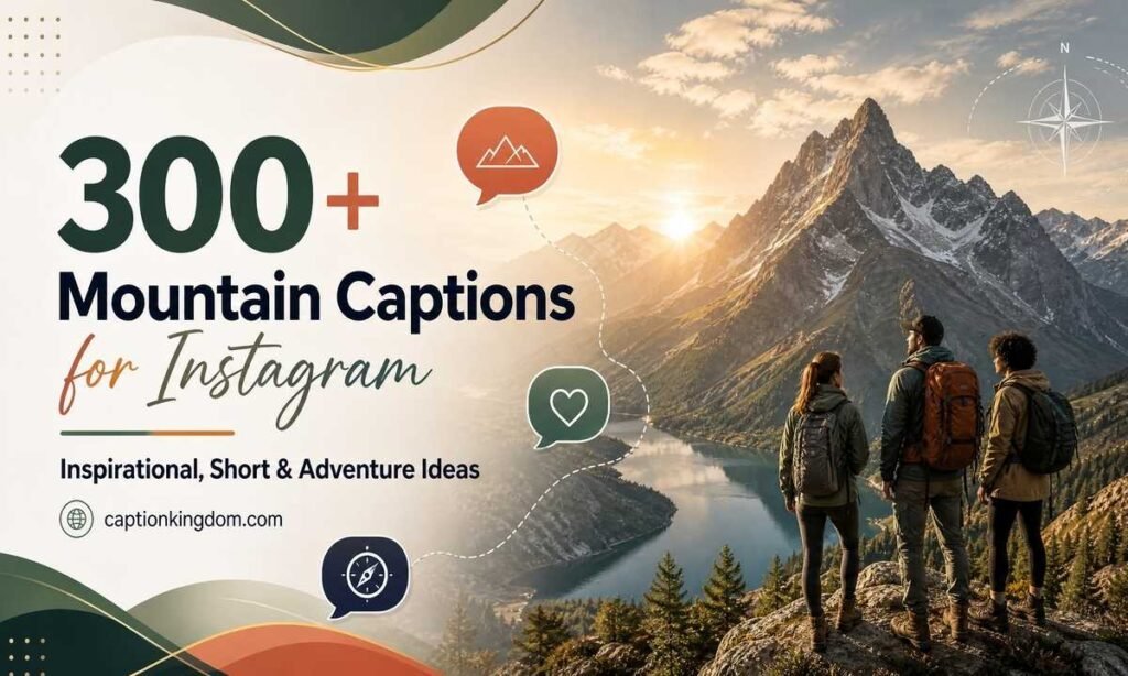 Mountain Captions for Instagram