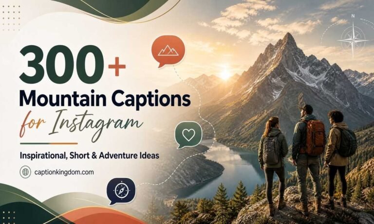 Mountain Captions for Instagram