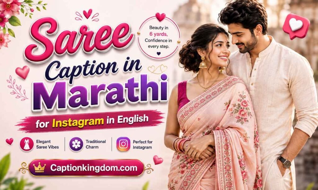 Saree Caption in Marathi for Instagram in English