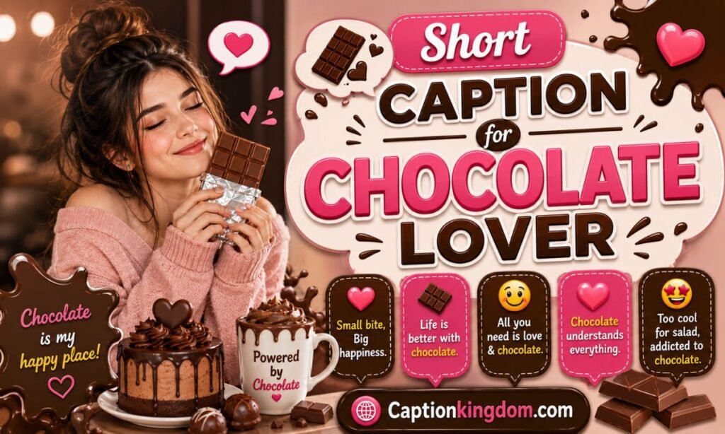 short chocolate captions for instagram