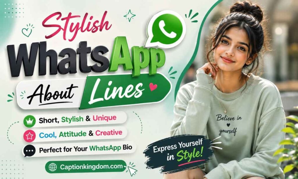 Stylish WhatsApp About Lines