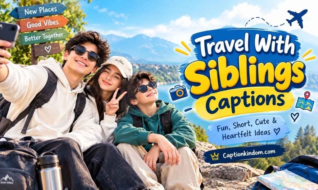 Travel With Siblings Captions