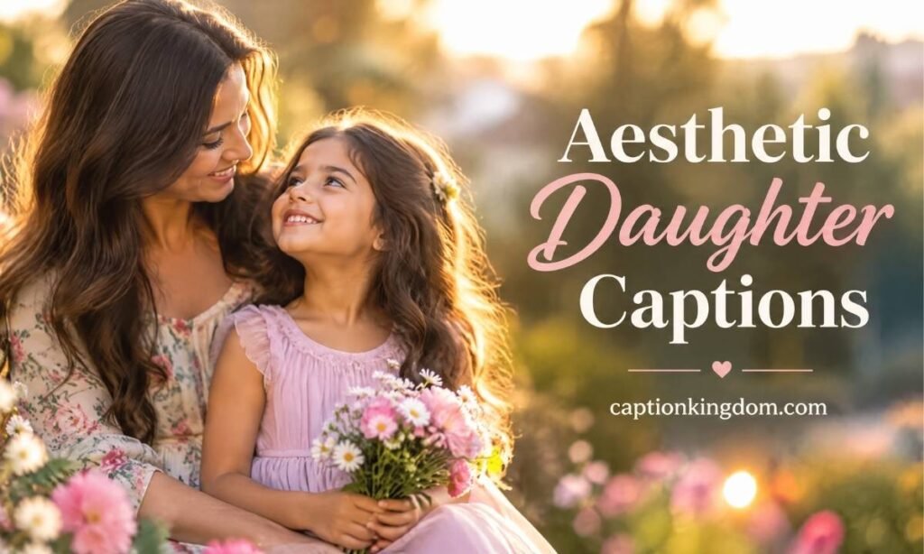 aesthetic daughter caption