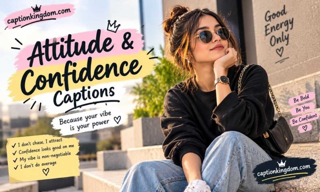 attitude and confidence caption