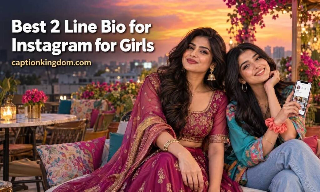 best 2 line bio captions