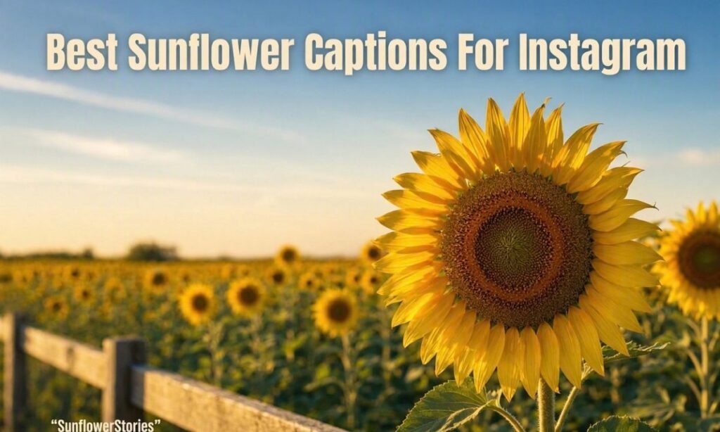 best sunflower captions