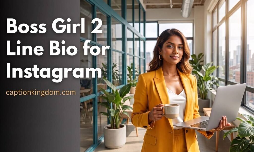 boss girl 2 line bio captions