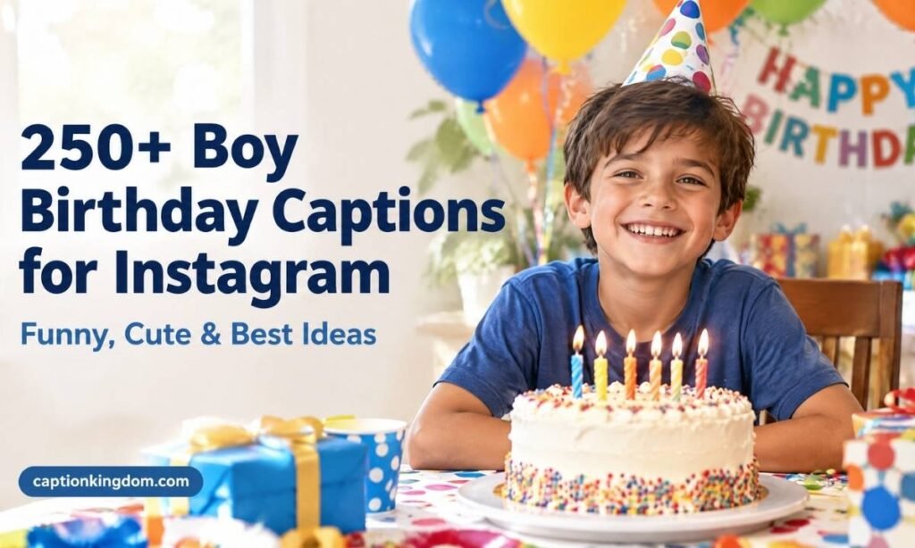 boy birthday captions