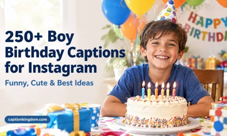 boy birthday captions