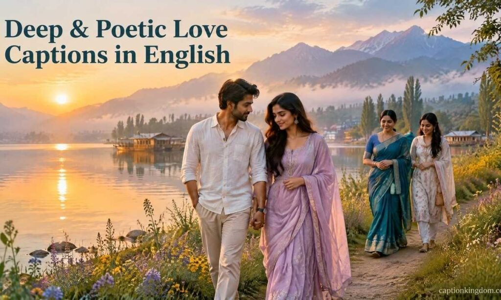 deep and poetic love caption