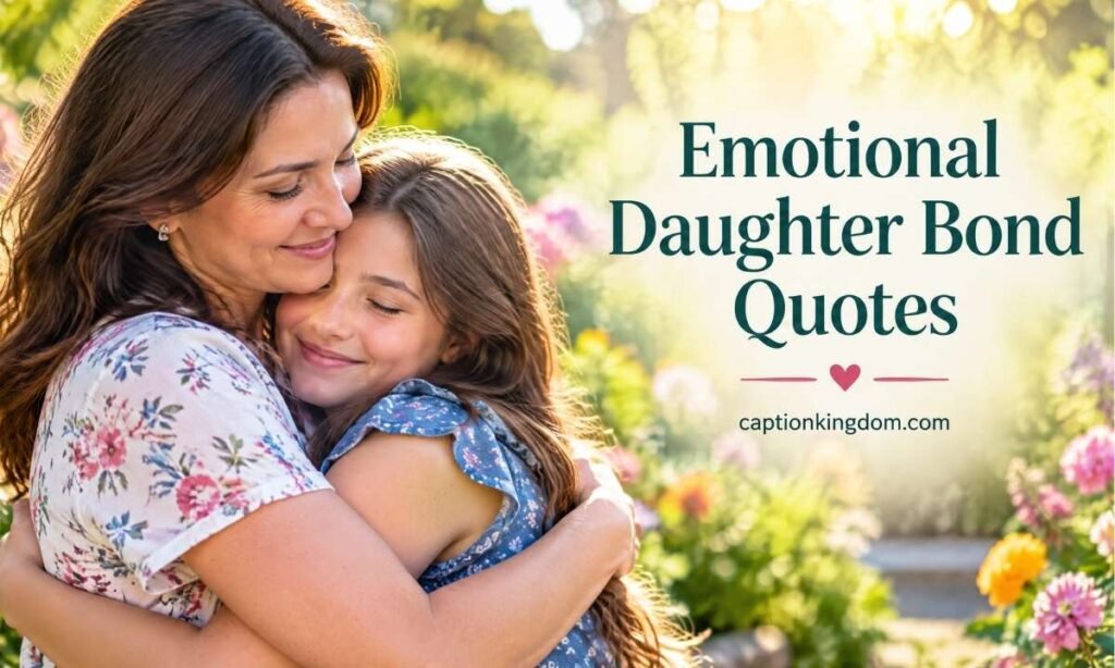 emotional daughter bond caption
