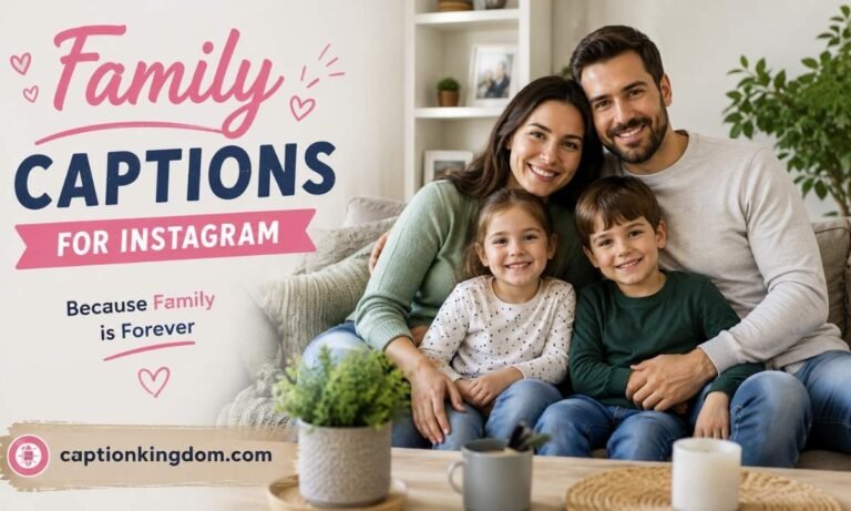 family caption