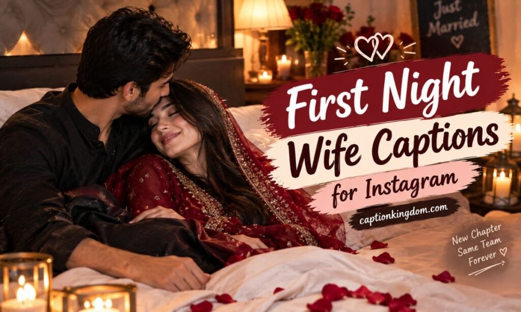 first night wife captions