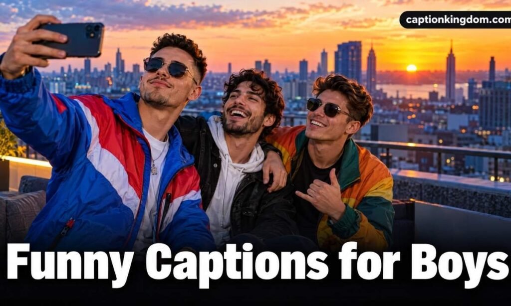 funny caption for boys