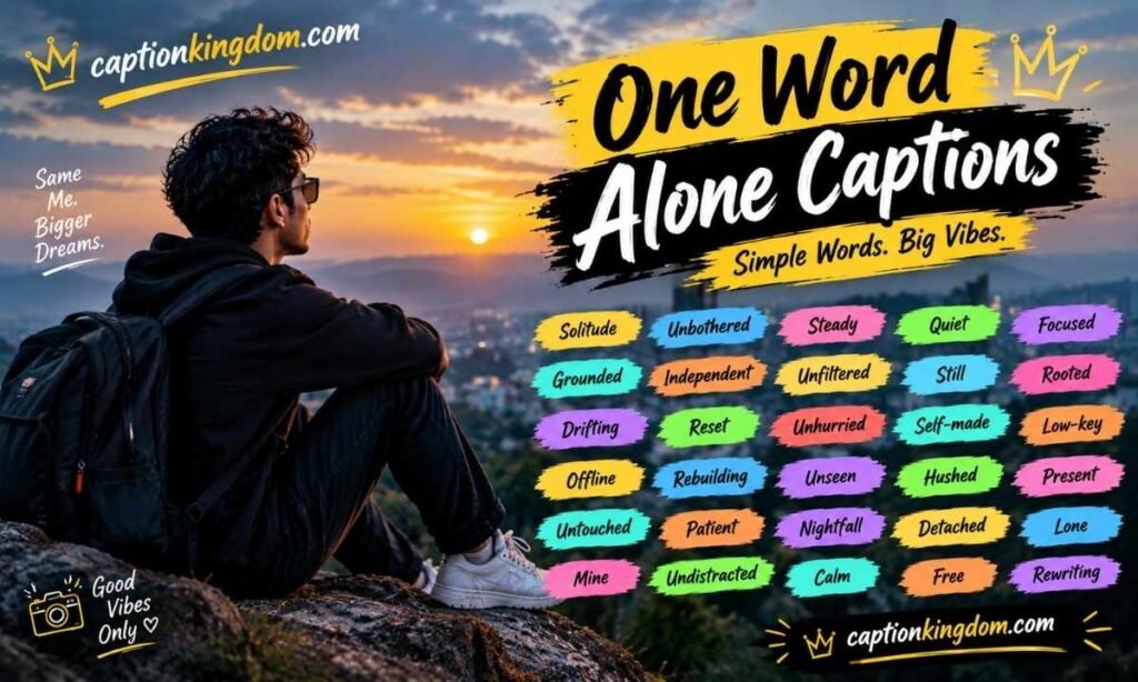 one word alone captions