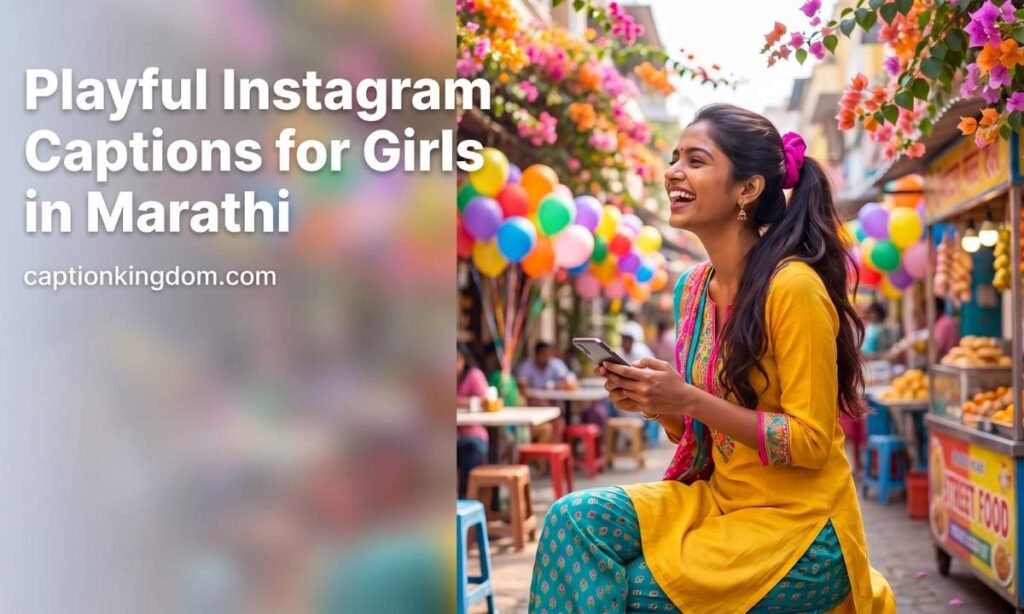 playful marathi mulgi captions