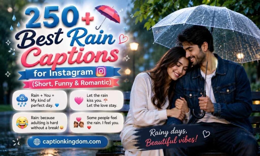 rain captions