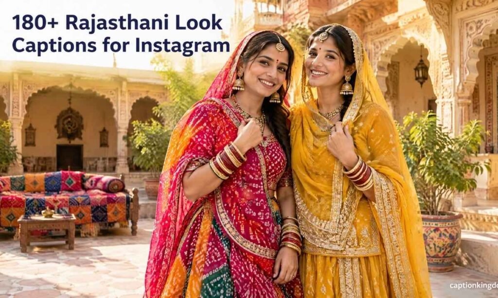 rajasthani look captions