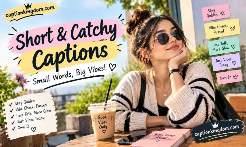 short and catchy caption