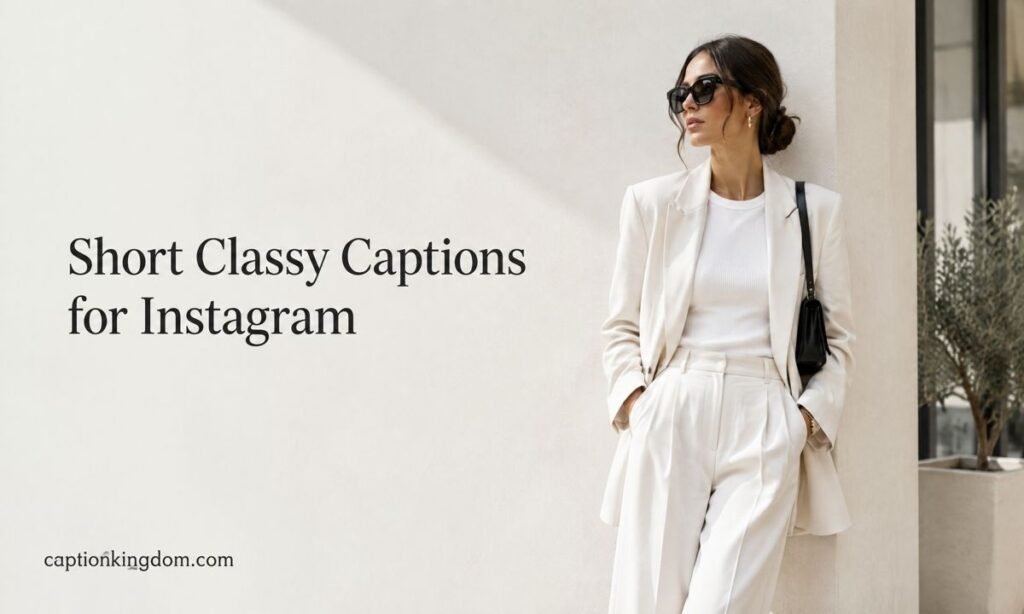 short classy caption for instagram