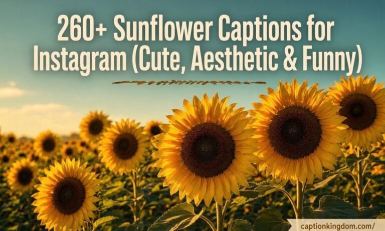 sunflower captions