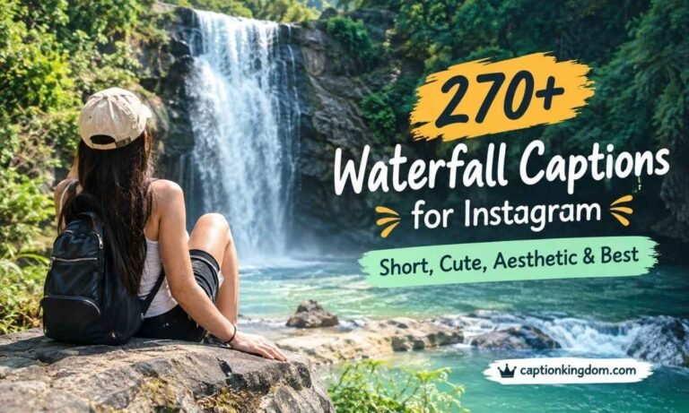 waterfall captions