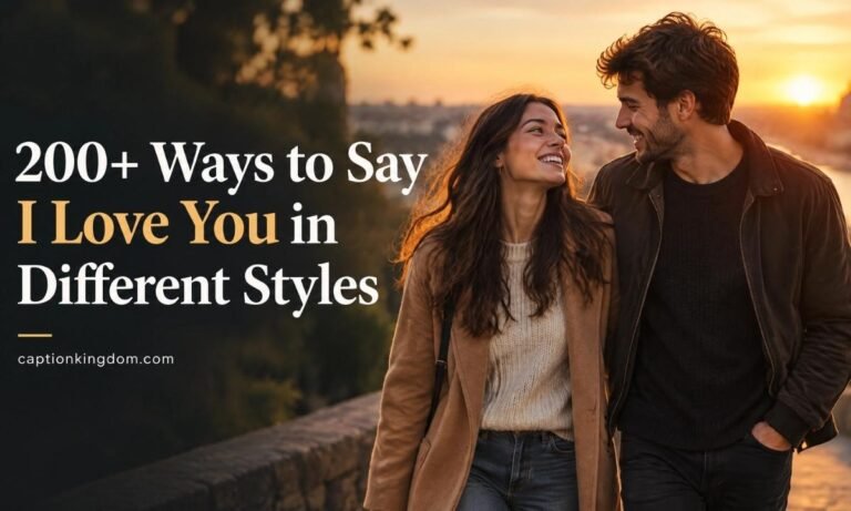 ways to say i love you