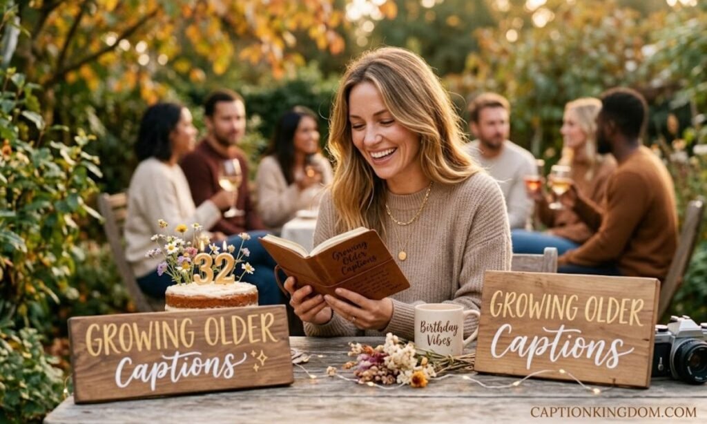 Growing Older Captions
