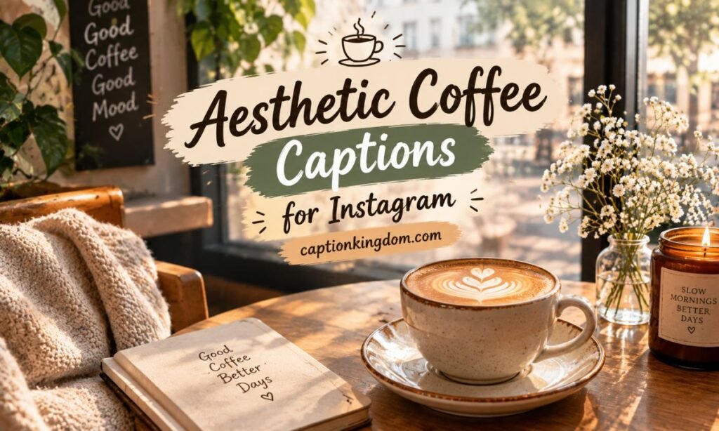 aesthetic coffee caption